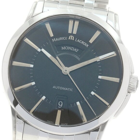 MAURICE LACROIX Pontos PT6158 Day date black Dial Automatic Men's Watch - Picture 3 of 11